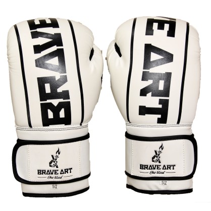 Brave Art Gloves BGCOWB – Classic One White Black Boxing & MMA Gear