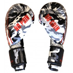 Gants de Boxe PU Brave Art – Camo Noir & Rouge - BGCOCB