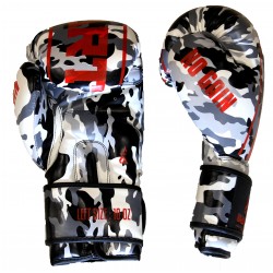 Gants de Boxe PU Brave Art – Camo Noir & Rouge - BGCOCB