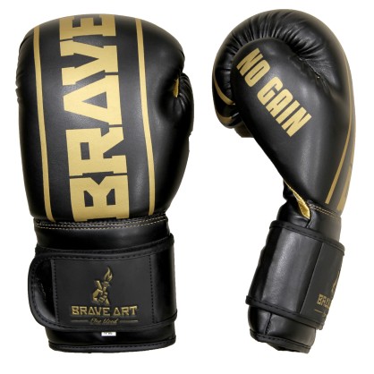 Gants Classic One Brave Art – Noir & Doré, Puissance & Prestige