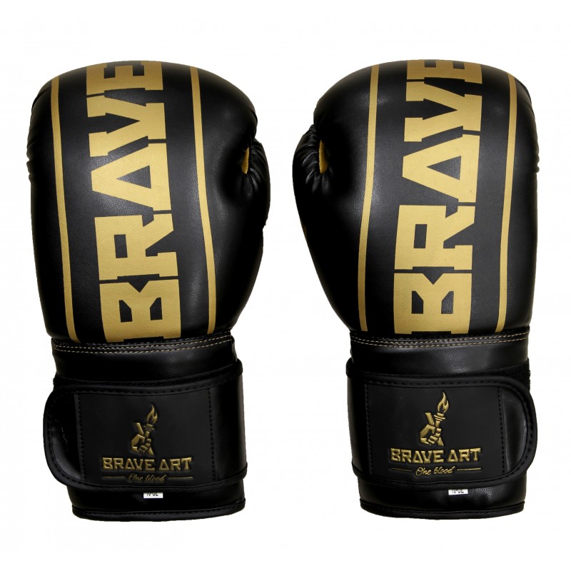 Gants Classic One Brave Art – Noir & Doré, Puissance & Prestige