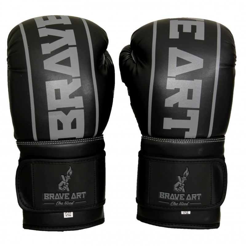 Brave Art Classic One Boxhandschuhe – Schwarz & Grau – BAPUGRY