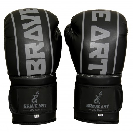 Brave Art Classic One Boxhandschuhe – Schwarz & Grau – BAPUGRY