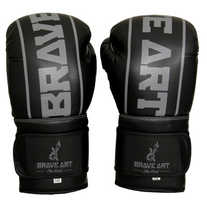 Gants Classic One Brave Art – Noir & Gris, Puissance & Élégance