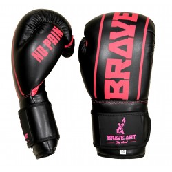 Gants de Boxe Classic One PU Brave Art Noir Rose - BAPUBP