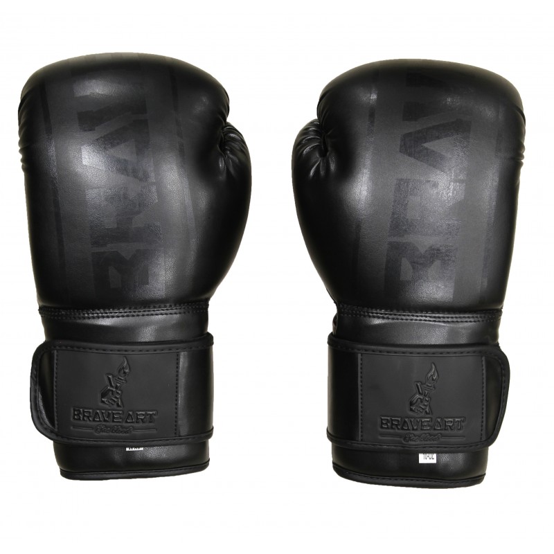 Gants de Boxe Classic One PU Brave Art Noir Ton sur Ton - BGPUFB