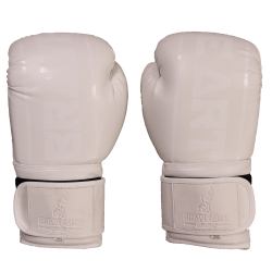Brave Art Classic One White Tone-on-Tone Boxing Gloves – GBPUFW