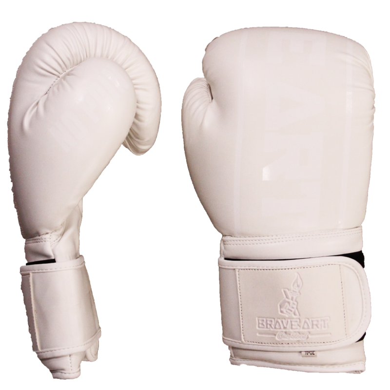 Brave Art Boxhandschuhe Classic One Weiß Ton-in-Ton – GBPUFW