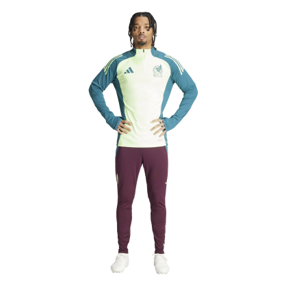 Pantalon d'entraînement Mexique 2024 adidas – Coupe slim, AEROREADY et zips aux chevilles