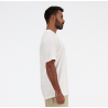 New Balance Sport Essentials T-Shirt aus Baumwolle mit Grafikdruck – MT41509 WT