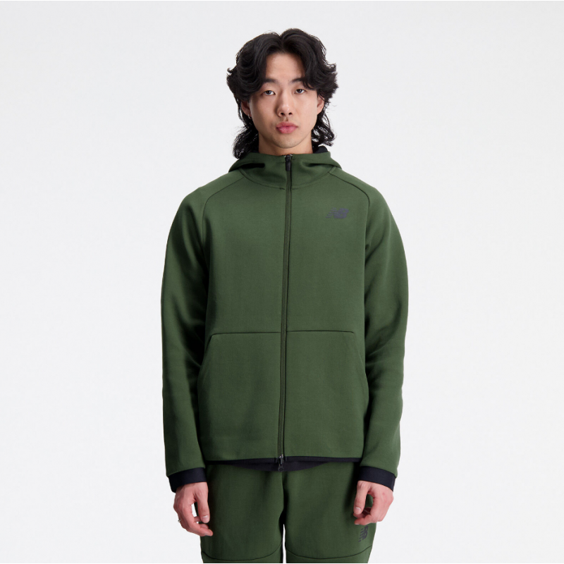 New Balance R.W Tech Fleecejacke mit Kapuze – MJ21178