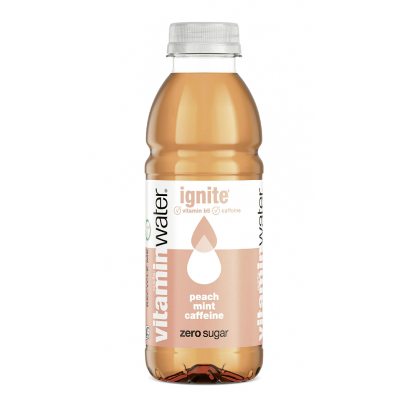 Focus Water Glacéau Ignite Zero – Saveur Pêche Menthe