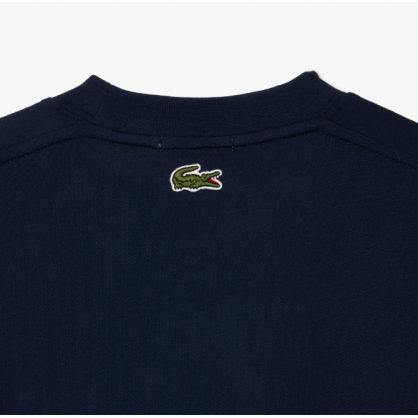 T-shirt Lacoste Signature Unisexe – Coton Épais, Style Oversize