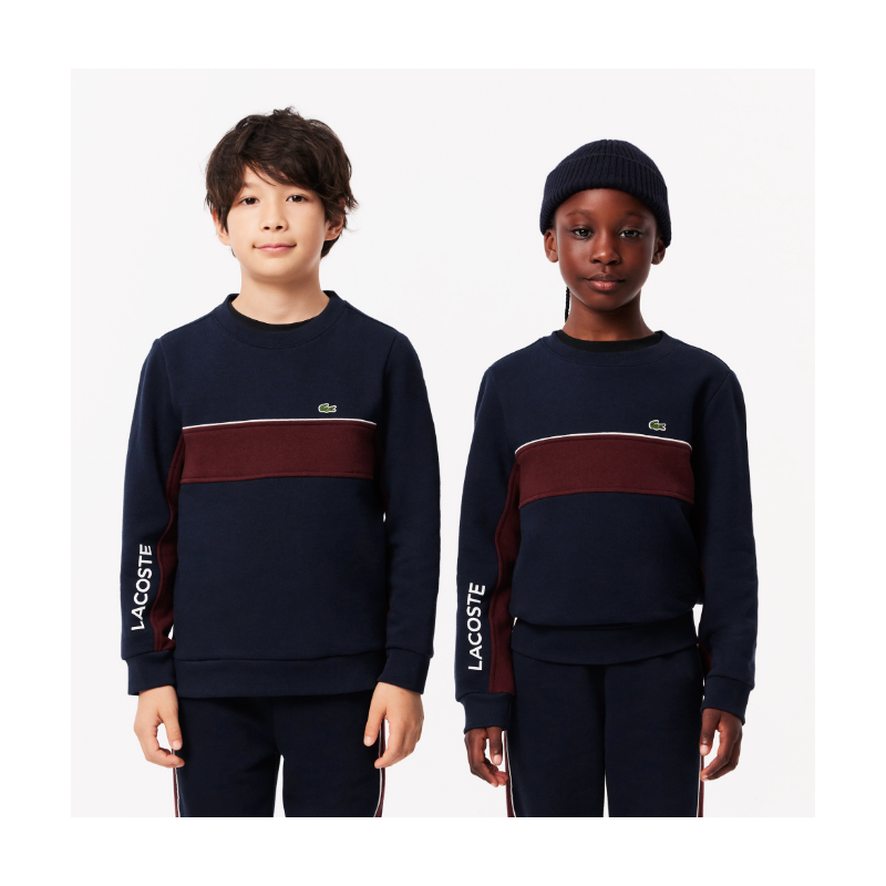 Lacoste Kids' Colourblock Fleece Sweatshirt – SJ2451-IE3