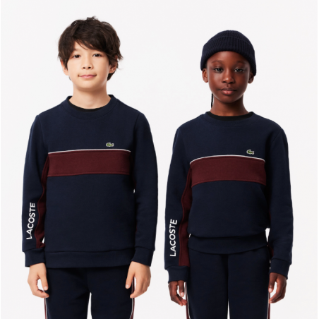 Lacoste Kids' Colourblock Fleece Sweatshirt – SJ2451-IE3