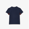 T-Shirt coton bande contrasté Lacoste