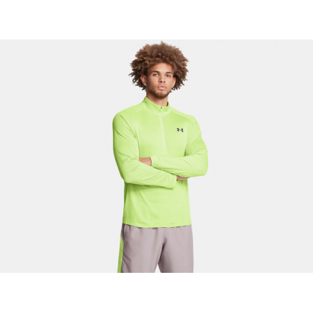 Men’s UA Tech™ Textured ½ Zip – 1382797-304 – Green