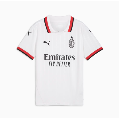 Maillot Away AC Milan 24/25 Junior Puma – Officiel, Élégance Blanche, Style Match