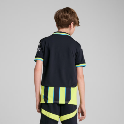 Maillot Away Manchester City 24/25 Junior Puma – Édition Spéciale, dryCELL, Style Fluo