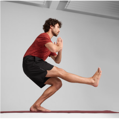Short STUDIO FOUNDATION Homme Puma – Séchage Rapide, Taille Ajustable, Yoga-Friendly