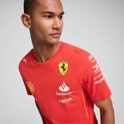 Scuderia Ferrari 2024 T-Shirt – Carlos Sainz Replica by Puma | Official F1 Fan Gear