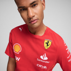 T-shirt Replica Scuderia Ferrari Charles Leclerc 2024 Puma