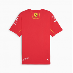 T-shirt Replica Scuderia Ferrari Charles Leclerc 2024 Puma