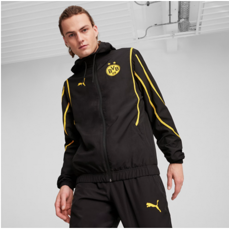 Veste tissé d’avant-match Borussia Dortmund Homme Puma