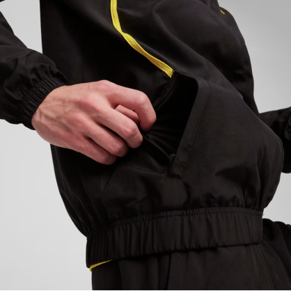 Veste d’Avant-Match Borussia Dortmund 24/25 Homme Puma – dryCELL, Poches Zippées, Style BVB