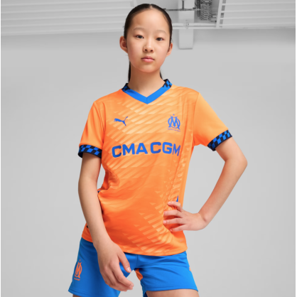 Maillot Third OM 24/25 Junior Puma – dryCELL, Confort et Fierté Olympienne