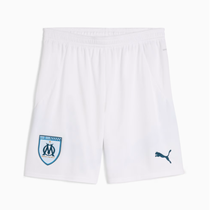 Short OM 24/25 Homme Puma – dryCELL, Écusson Officiel, Coupe Regular