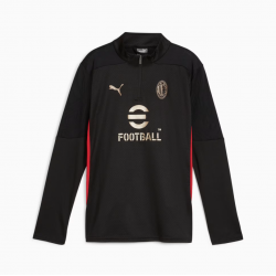 Haut d’entraînement avec 1/4 fermeture éclair AC Milan JR Puma