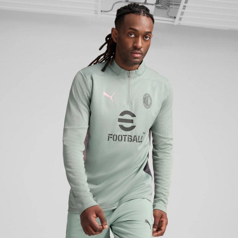 Haut d'entraînement à 1/4 zip AC Milan Homme Puma