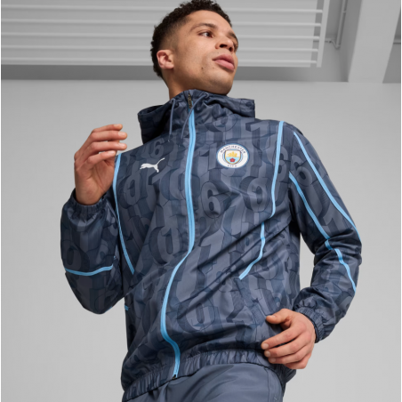 Veste d’avant match tissée Manchester City Homme Puma