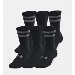 Lot de 6 paires de chaussettes unisexes UA Essential Crew