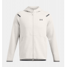 Sweat à Capuche Zippé UA Unstoppable Homme – 1389352-110 | Polaire stretch & performance athlétique