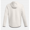 Sweat à Capuche Zippé UA Unstoppable Homme – 1389352-110 | Polaire stretch & performance athlétique