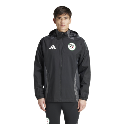 Veste tout temps Algérie Adidas – JJ5987 | Capuche pliable, doublure mesh & style fédéral
