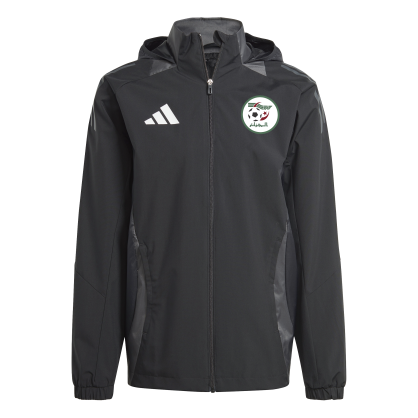 Veste tout temps Algérie Adidas – JJ5987 | Capuche pliable, doublure mesh & style fédéral