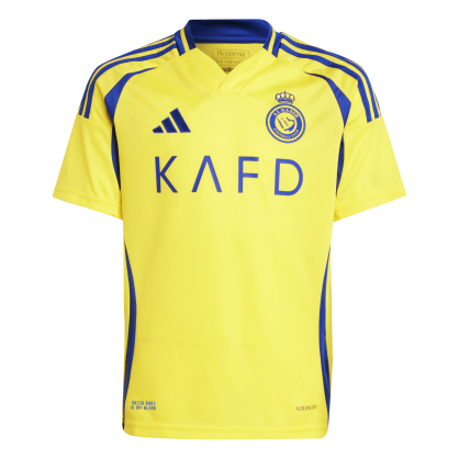 Al Nassr FC Home Jersey Kids 24/25 Ronaldo Adidas JP0458 – Official & Breathable | OfficialStore.ch