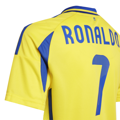 Al Nassr FC Home Jersey Kids 24/25 Ronaldo Adidas JP0458 – Official & Breathable | OfficialStore.ch