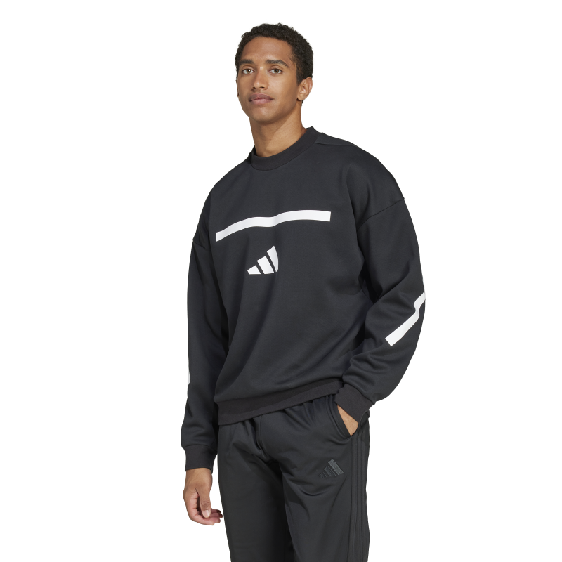 Sweat-shirt Z.N.E. Adidas – JD5982 | Coupe ample & chaleur triple épaisseur