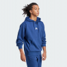 Sweat à capuche Adidas Feelcozy JE3810 – Polaire douce bleu foncé / blanc | Confort & style écoresponsable