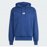 Sweat à capuche Adidas Feelcozy JE3810 – Polaire douce bleu foncé / blanc | Confort & style écoresponsable