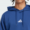 Sweat à capuche Adidas Feelcozy JE3810 – Polaire douce bleu foncé / blanc | Confort & style écoresponsable