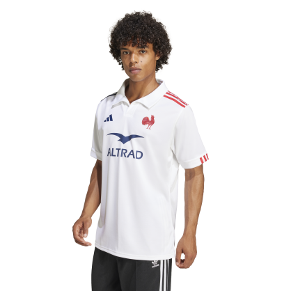 France Rugby Away Jersey Adidas – JG8160 | AEROREADY, Recycled Polyester, Embroidered Crest