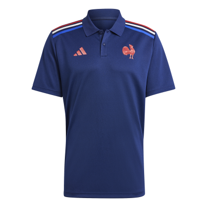 France Rugby Home Supporter Polo – Adidas JG8214 | Slim Fit, AEROREADY, Official Emblem