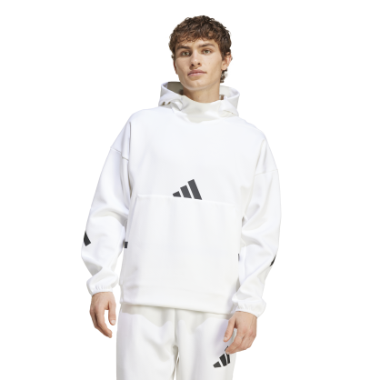 Adidas Z.N.E. Hoodie Jacket – Relaxed Fit, Triple-Layer Fabric, Kangaroo Pocket | JF2454