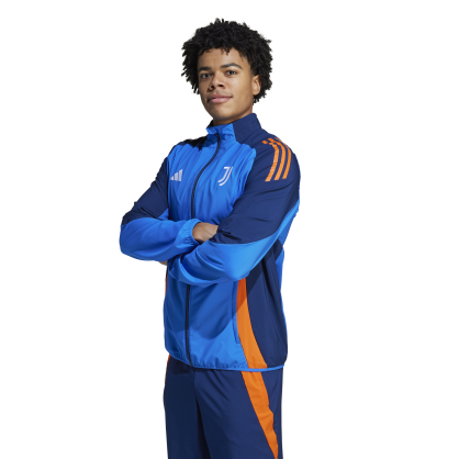 Adidas Juventus Presentation Jacket – Slim Fit, Mesh Lining, Zip Pockets | JE4297