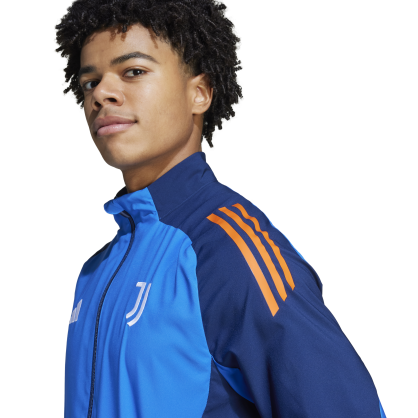 Adidas Juventus Presentation Jacket – Slim Fit, Mesh Lining, Zip Pockets | JE4297